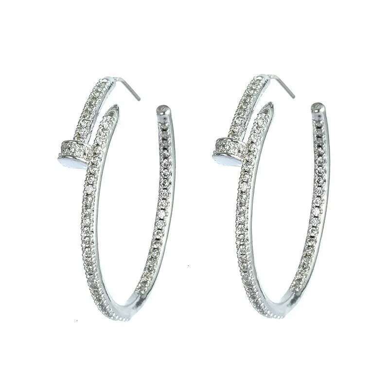 Luxury Brand Designer Jewelry Luxury Brand Designer Jewelry Versatile Fashion Luxury Earrings Copper Inlaid Zircon Studs CT Hoops Elegant Versatile Hi