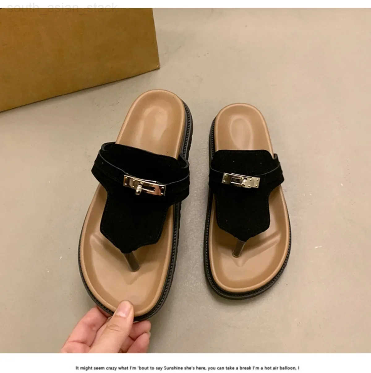 Women Slippers Flats Sandals Summer Shoes 2025 New Casual Trend Woman Flip Flops Sport Slingback Shoes Slides Mujer Sandalias H260401