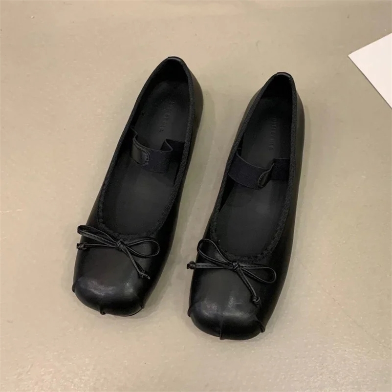 Satin Silk Loafer Ballet Shoes, Pink Rounded Toe Flats with Bowtie Closure 260325 - view 9