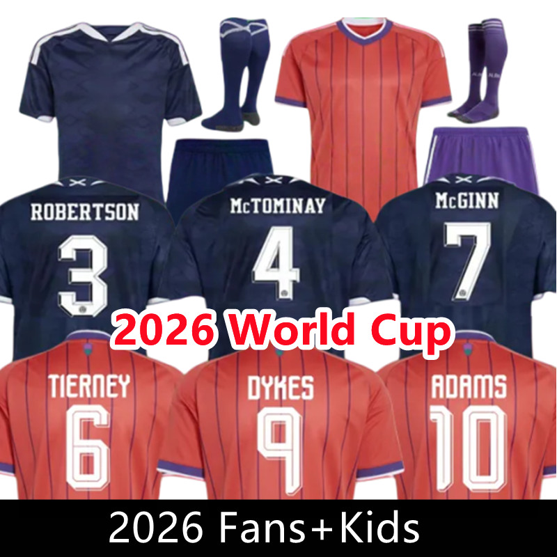2026 scotland World Cup football shirt Soccer Jerseys 2026 27 ROBERTSON McTominay McGREGOR SHANKLAND MCGREGOR Homemaillot de Foot men kids kits unifrom pink WOMEN