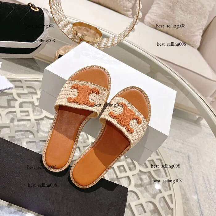 Slippers Slide sandals luxury Casual Celines shoes Designer Mens Sliders fashion outdoor Beach sandale Womens Shoe flat loafer Summer Mule Size 35-45
