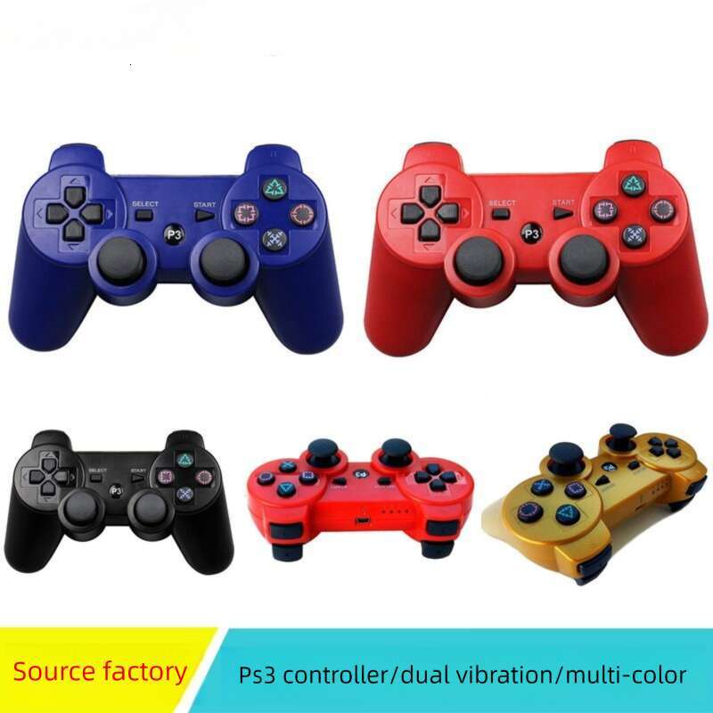 Cross-border PS3 Wireless Bluetooth Game Controller Dual Vibration Snowflake Buttons Universal Multi-Color Gamepad Factory Supply CKS