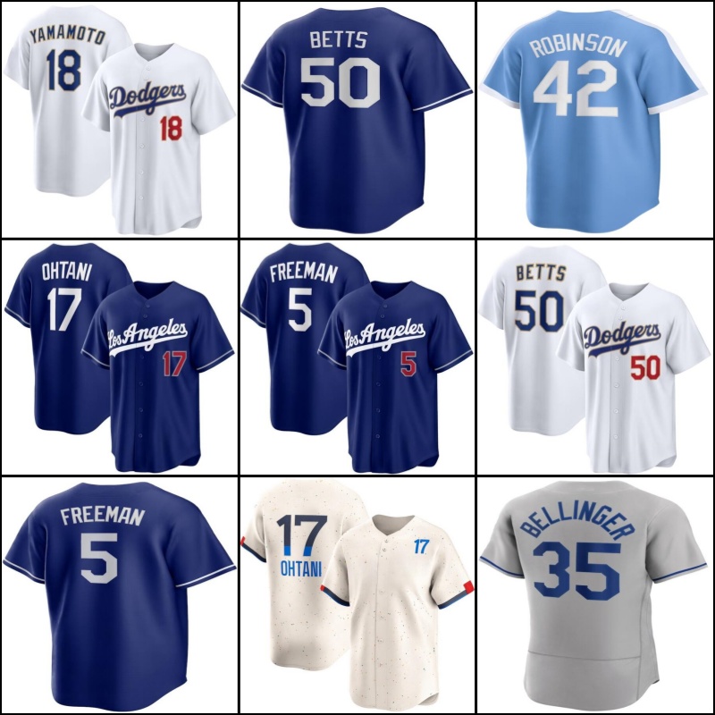 Shohei Ohtani Mookie Betts Baseball Jerseys Freddie Freeman Clayton Kershaws Yoshinobu Yamamoto James Outman Will Smith Enrique Hernandez Max Muncy mens