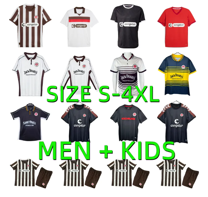 25 26 ST Pauli Soccer Jerseys 2025 2026 ST.Pauli BECKER IRVINE KYEREH HARTEL SMITH PAQARADA MEDIC 1997 1998 1999 2000 2013 2014 Retro 97 98 99 00 13 14 Football Shirts