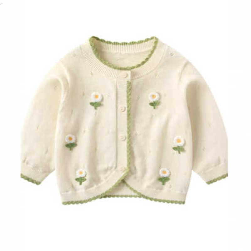 Cardigan Cardigan Baby girl's knitted cardigan thin coat sun protection clothing stylish top baby sweater fashionable outerwear children's c