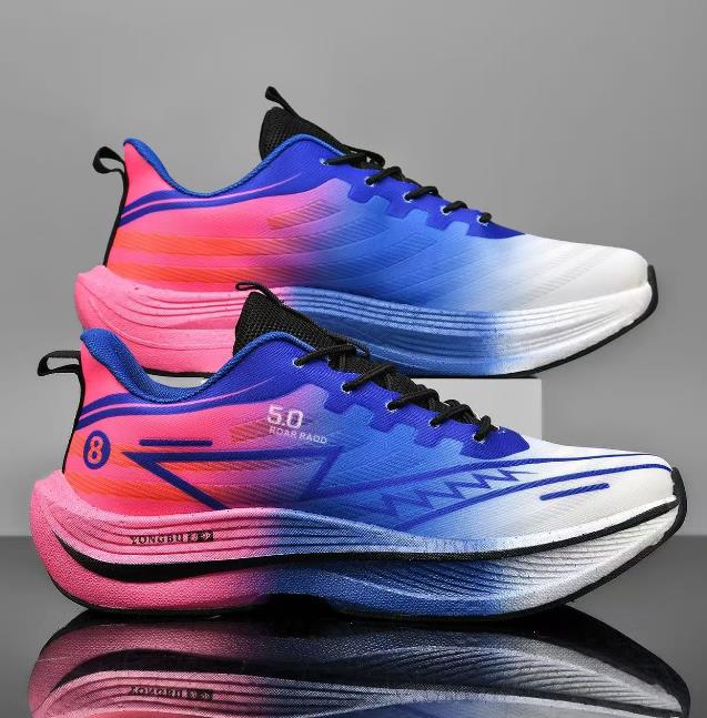 Designer Running Shoes Student Shock Absorbent Sports Shoes Youth Marathon Racing Carbon Plate Professional Running Shoes 26-4.1-2