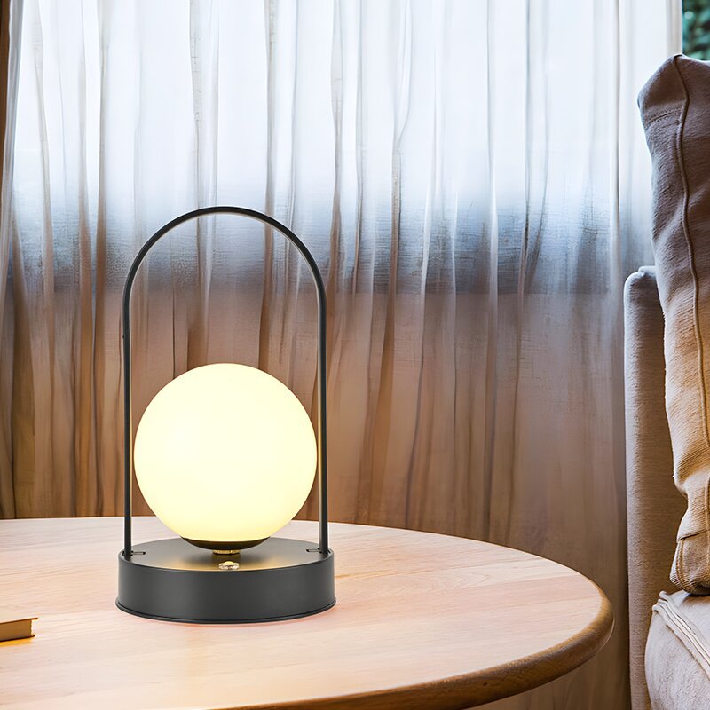 Nordic Portable Table Lamp Night Light, Bedroom Bedside Ambient Lamp, Camping USB Rechargeable Light