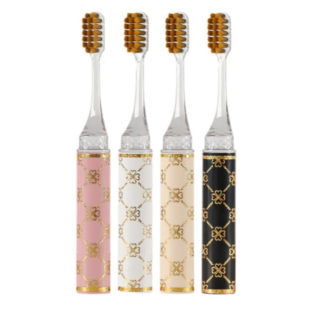 Toothbrush High End Lipstick Style For Women Household Tooth Care Portable Hotel Business Trip Soft Bristled Gift Box