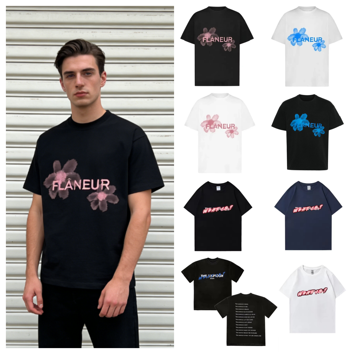 Men's T Shirts Summer Flaneur Homme Floral Graphic Brand The Kooples Pattern Printed T-shirts Luxury Pure Breathable Comfortable, Casual And Loose Short-sleeved