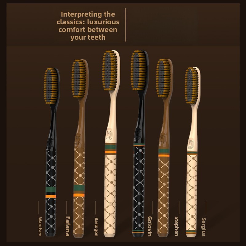Toothbrush Luxury Style Fine Bristle Soft Hair High Appearance Wide Head Adult Home Travel Couple Toothbrush