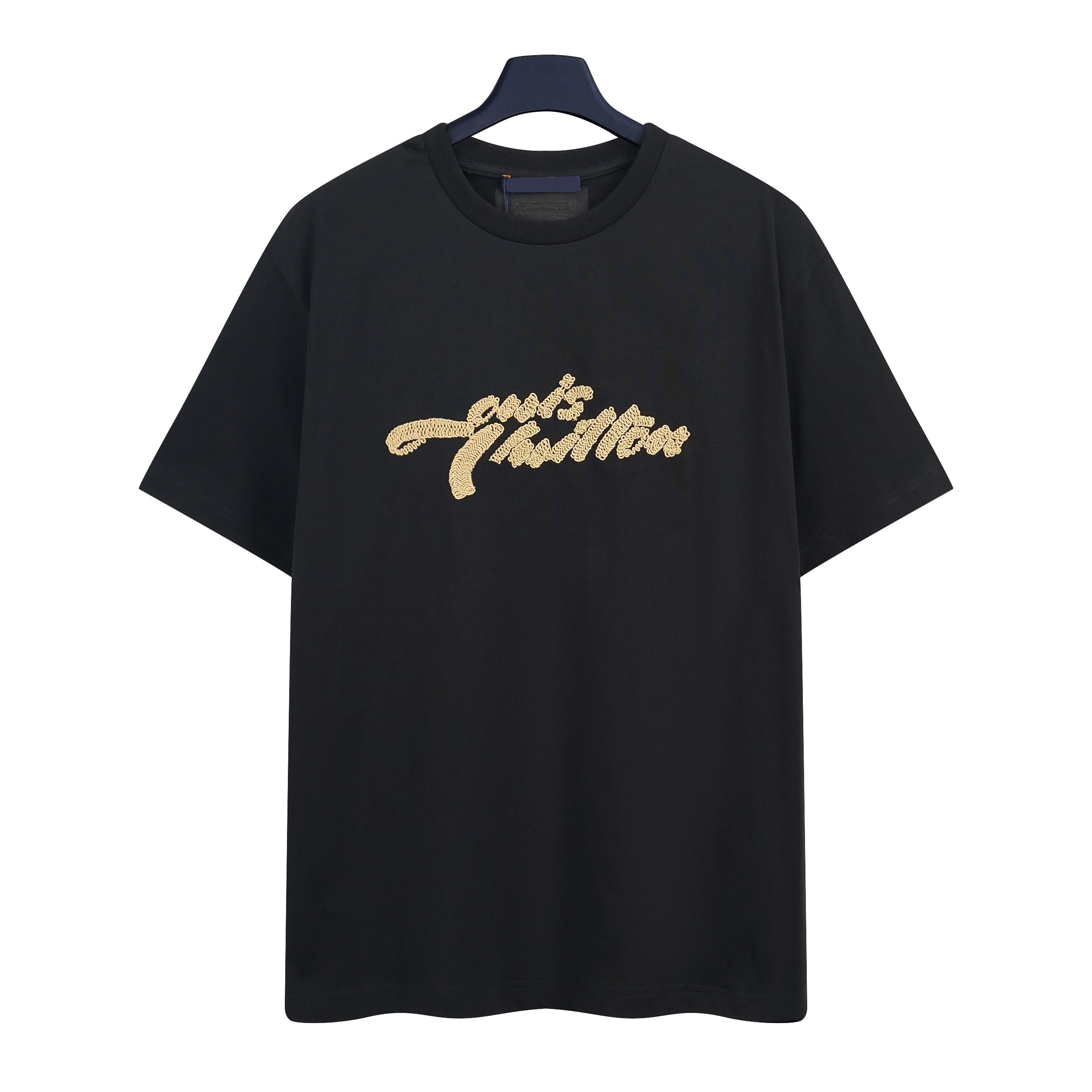 Men's Plus Tees & Polos Round T-shirt plus size neck embroidered and printed polar style summer wear with street pure cotton 34yh