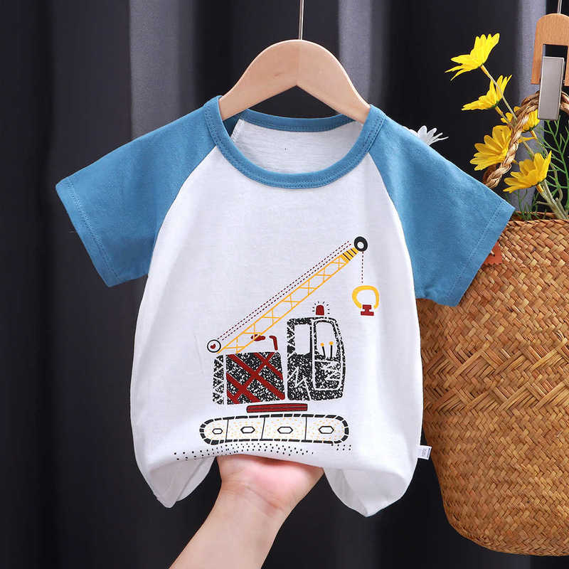 T-shirts T-shirts Children's short sleeve T-shirt cotton baby cartoon thin short sleeve girls' summer new Korean children's single T-sh