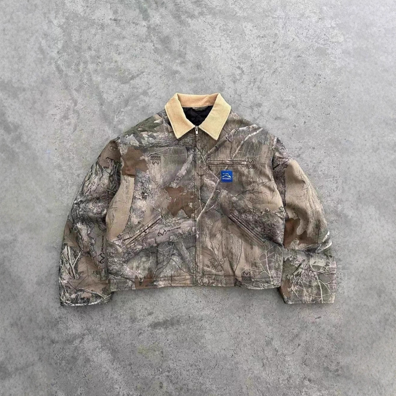 Streetwear Vintage Leather Jacket Jeans Two Piece Y2K Suit Hip Hop Letter Patchwork Embroidery Washed Blue Oversized Zipper Coat 250809