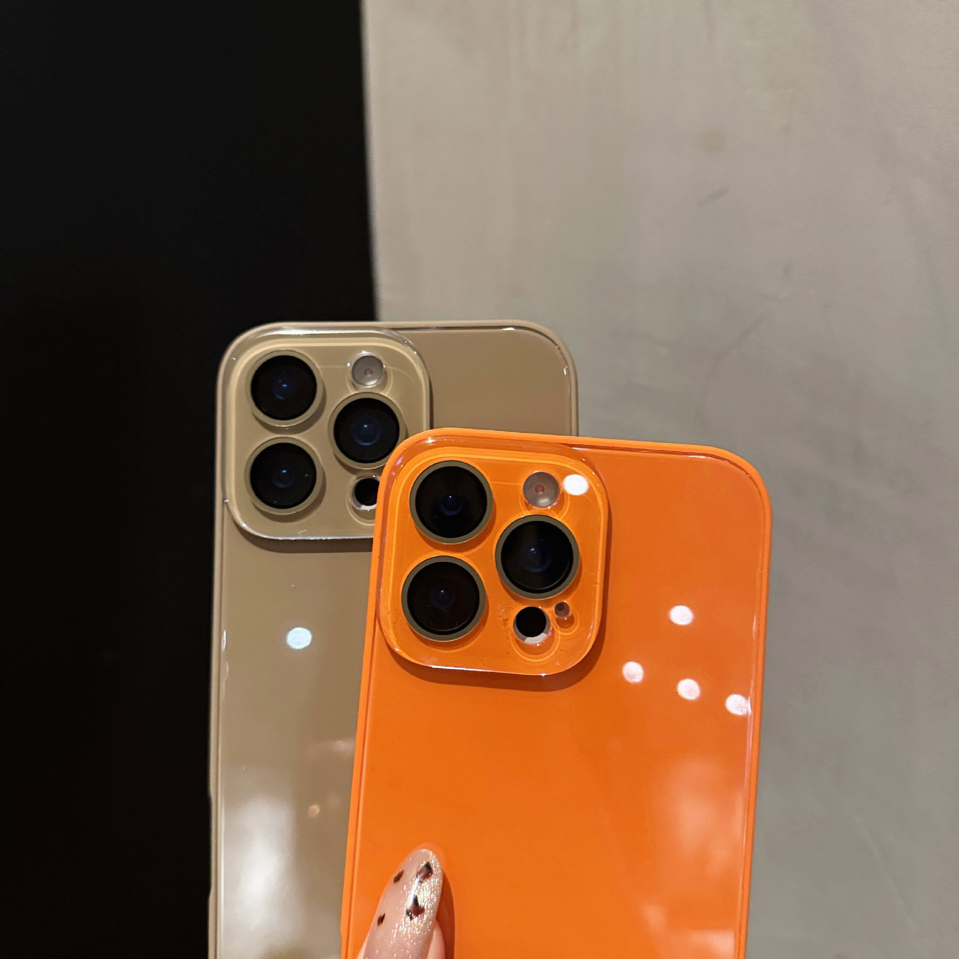 Ice glass case for iPhone phone case Apple crystal lens case