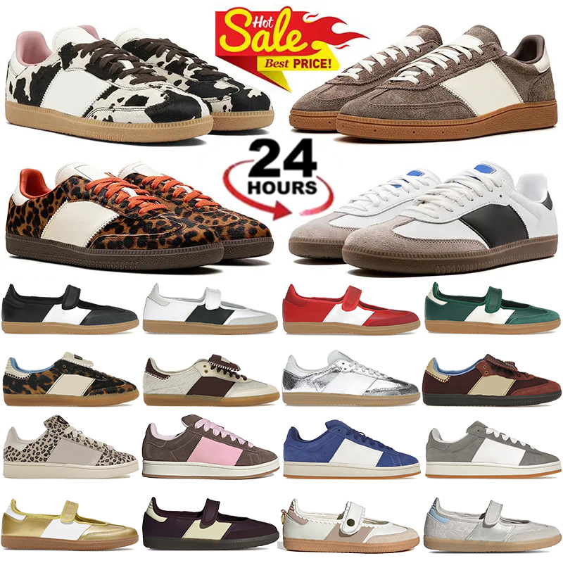 New Designer Womens Mary Jane Ballet flats Dress Shoes Men Women Leopard Vegan flat Sneakers lows shoe White Navy core Black Green Red mens sports trainers