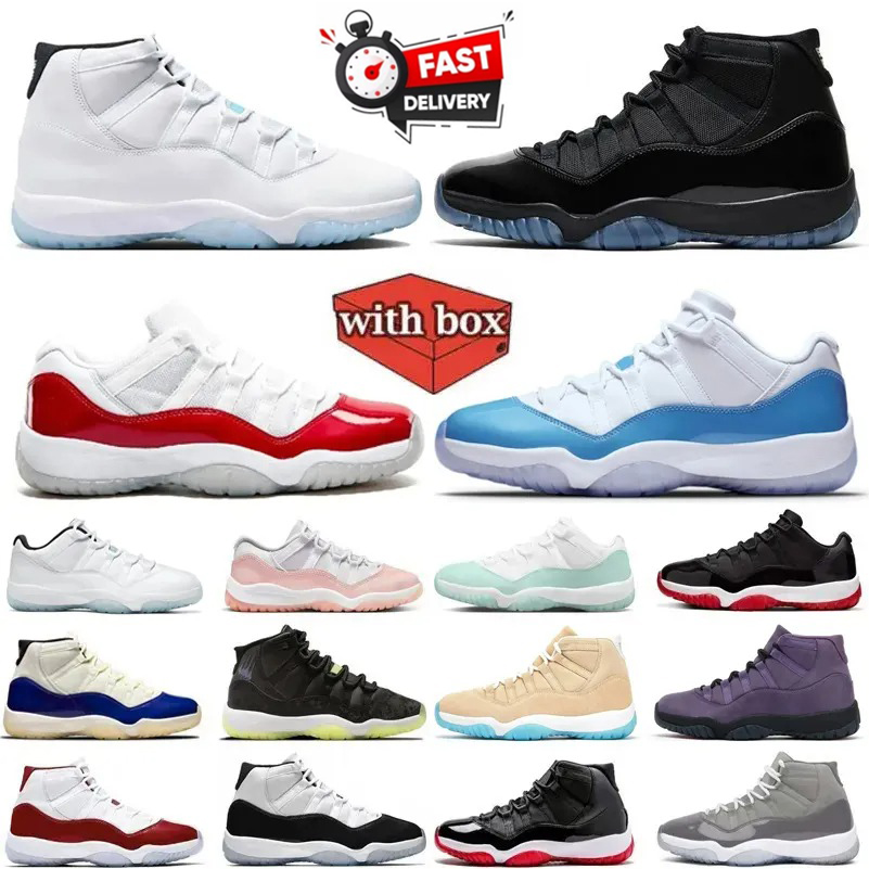 With Box Designer 11 11s Basketball Shoes University Blue Gamma Blue Atlanta Houston Mojave Bred Cool Grey Cherry Cap and Gown Gym Red UNC Men Women trainers Sneakers