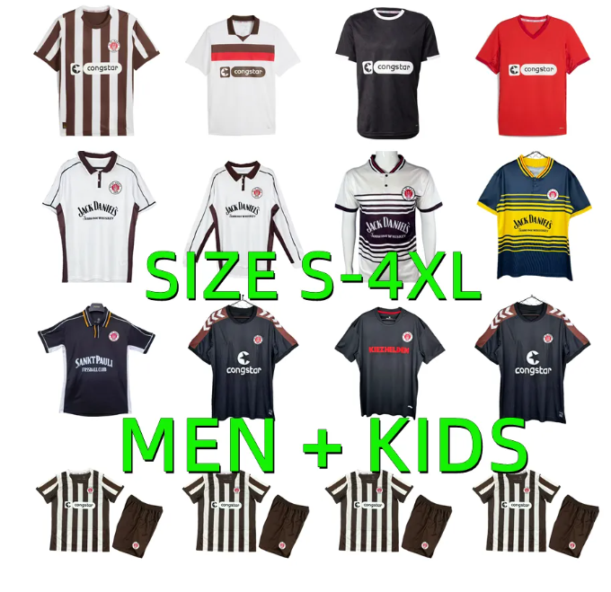 25 26 ST Pauli soccer jerseys 2025 2026 GUILAVOGUI EGGESTEIN SAAD AFOLAYAN BOUKHALFA SMITH WEIBHAUPT 1997 1998 Retro 97 98 99 00 13 14 Maillots De Foot football shirts