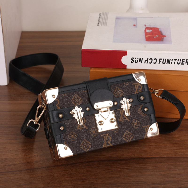 New Vintage Printed Small Box Single Shoulder Cross-Body Bag Printed Mini Bag 2026