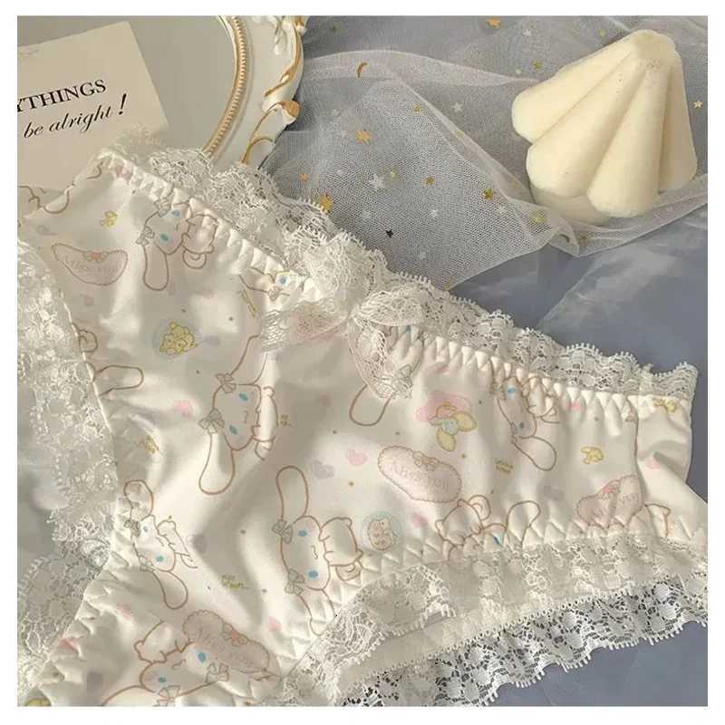 Laurel Dog Lingerie Womens sweet breathable lace bow Slimming no underwire retraction bra cover set Z260402