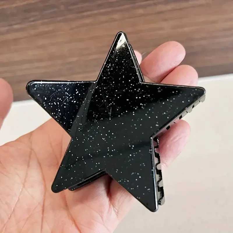 1 Pcs Womens Hair Clips Shiny Sequins Sparkling Stars Sweet Candy Colored Hair Grab Fashionable Versatile Hair Accessories Girl H260402