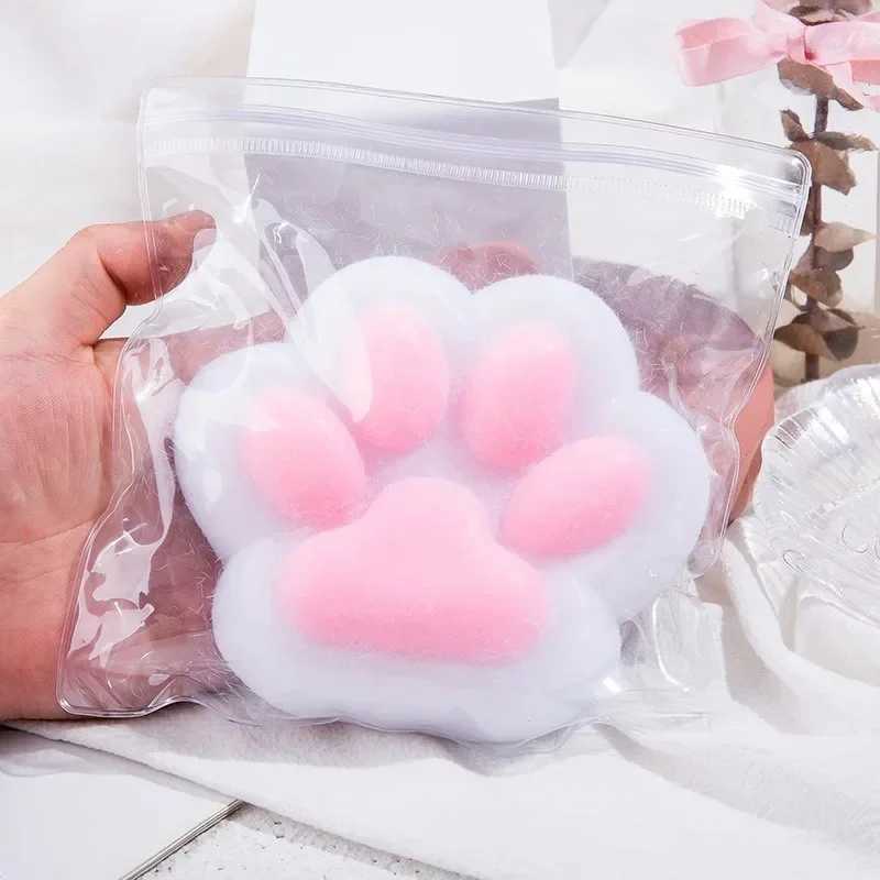 Mini Squishy Squeeze Toy Cat Foot Antistress Stress Relief Toy Decompression Mochi Fidget Girl Boys Silicone Slow Rebound Toys H260402