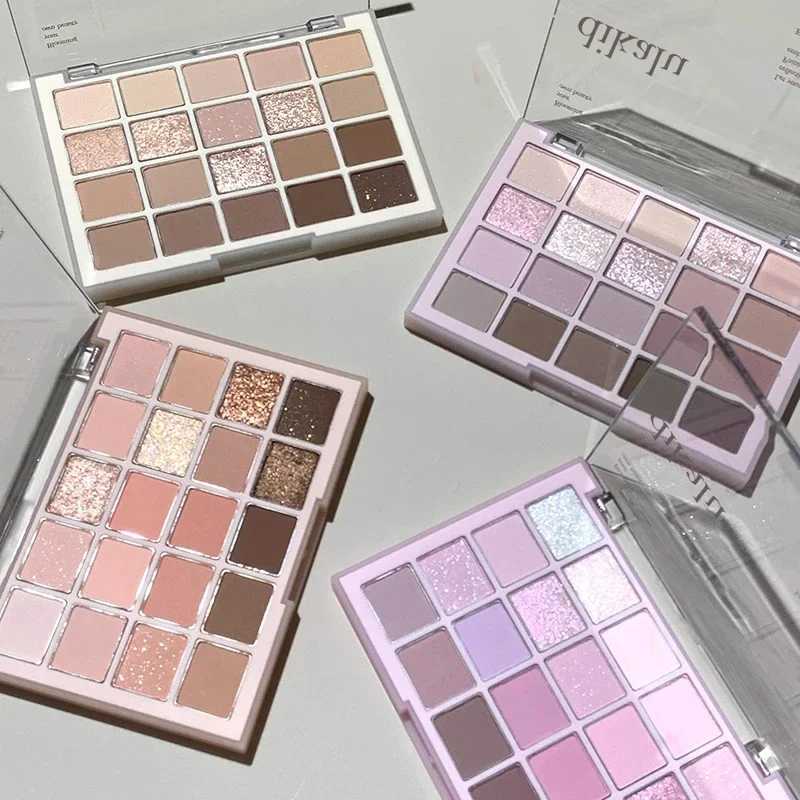 20-color Warm Eyeshadow Palette Romantic Smoky Rose Tones Matte Glitter High-pigment Smudge-proof Beauty Makeup H260402