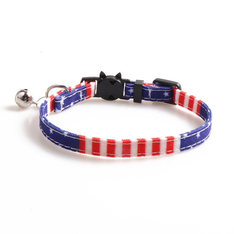 Pet Collar New Classic Stripe Bow Design For Cat Adjustable Comfortable Pet Collar