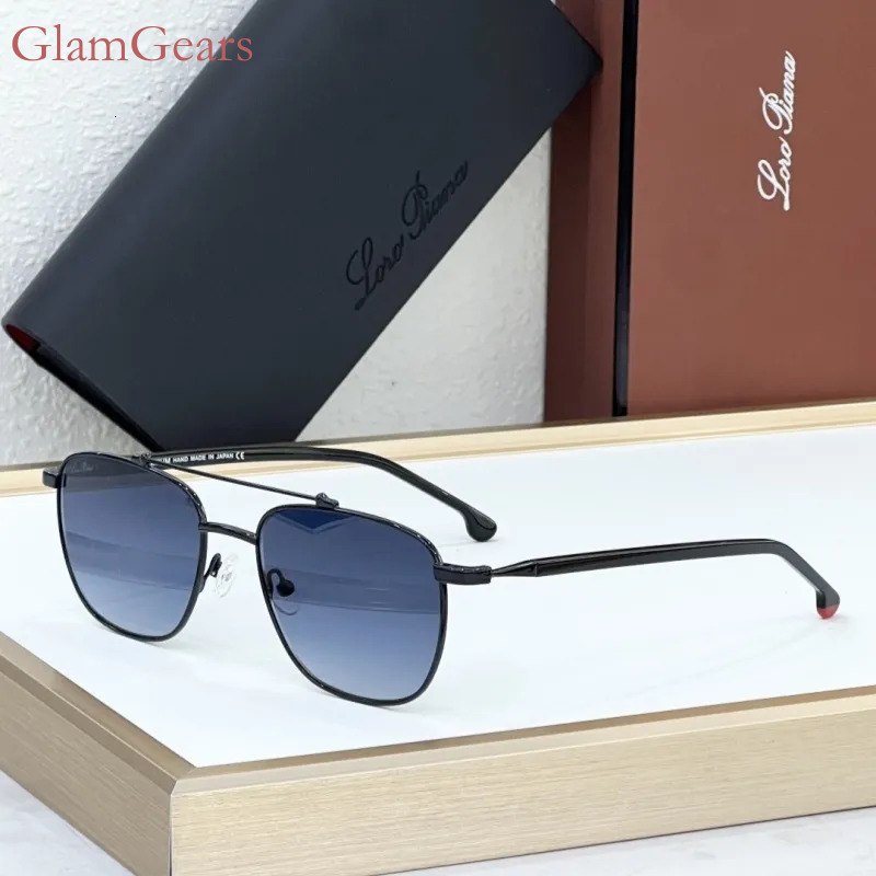 LOROs PIANA Titanium Frame FAI0302 Top Quality Designer UV400 Fashion Glasses for Men Women Goggle Beach Sunglasses With Box SIZE 54-18-145