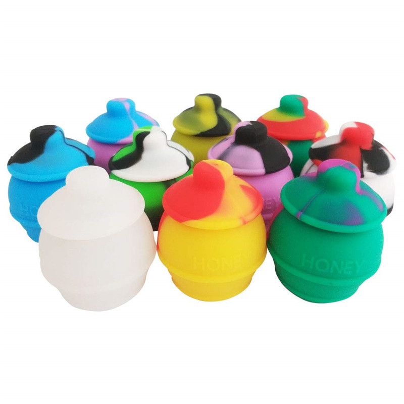 20PCS Durable 35mL Non-Stick Jars Silicone Container for Storing Wax & Oils Safely Holding Concentrates