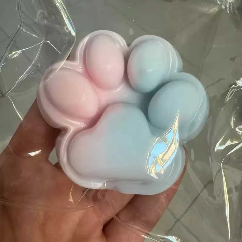 Novelty Kneading Cat Paw Squeeze Silicone Soft Cat Paw Fidget Colorful Handmade Cat Paw Pinch Children H260402