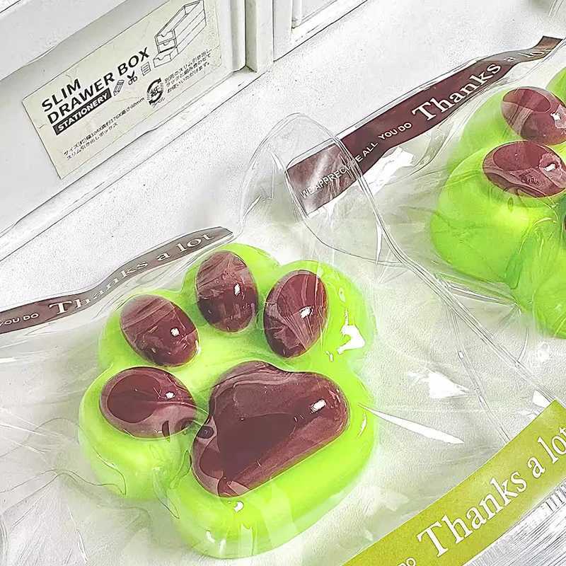 Uniquely Soft Silicone Chocolate Cat Claw Relief Toy Slow Rising Decompression Pinching Toy Ideal Gift for Kids H260402