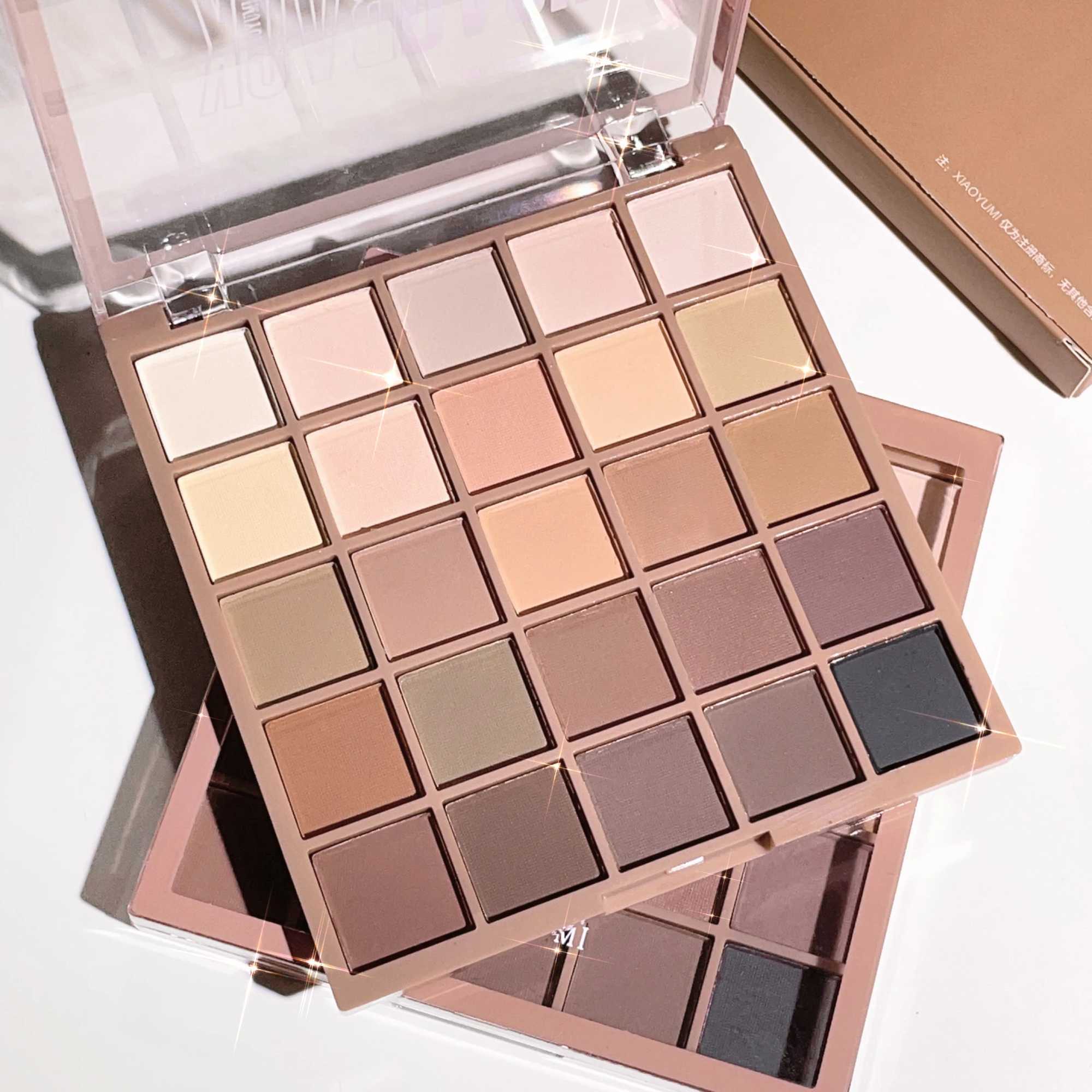 Eyeshadow palette in 25 colors matte brown nude multi-color eyeshadow high color rendering waterproof and sweatproof daily e H260402