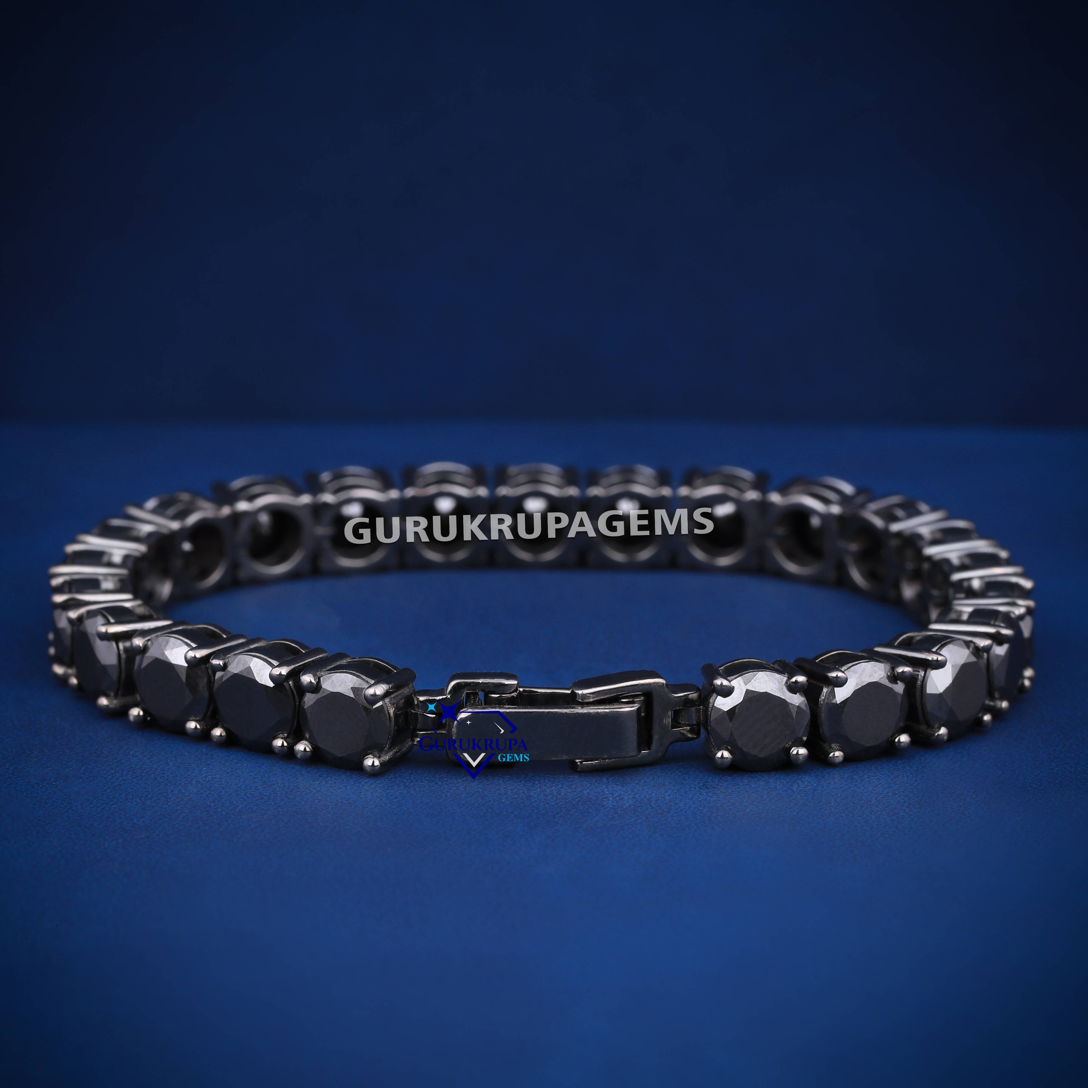 RTS black tennis bracelet for men and women moissanite black diamonds with d vvs clarity and diamond tester passed bracelet