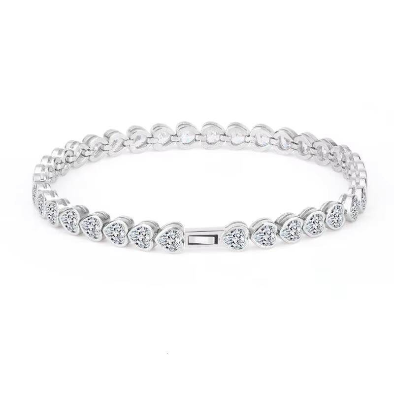 Best Selling White/ Rose/ Yellow Gold Natural and Moissanite Diamond Bracelet Full of Diamond Fine Jewelry Diamond Bracelets