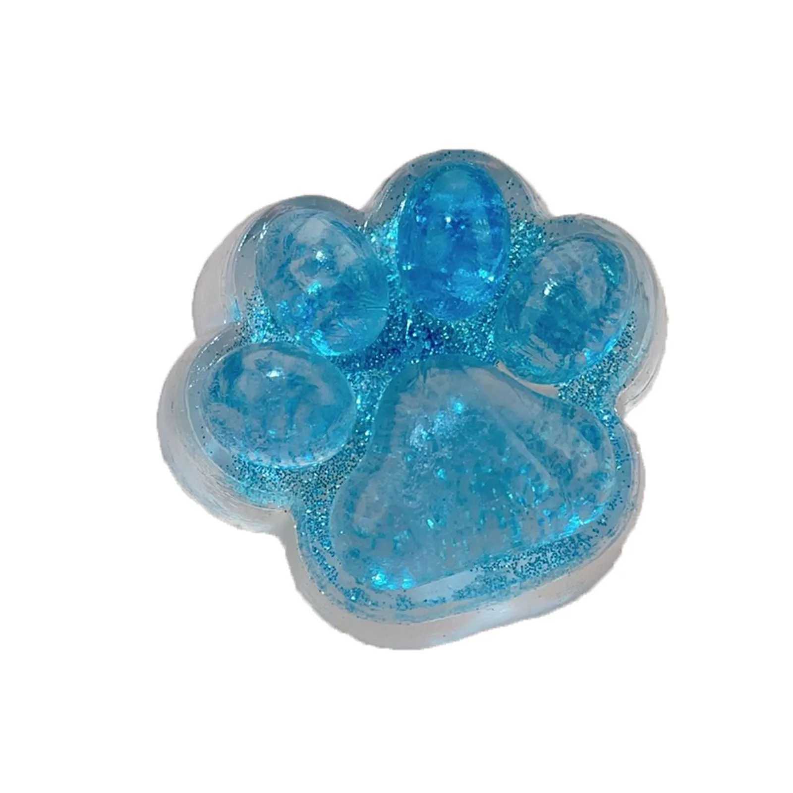 Ice Transparent Glitter Cat Pinch Fun Transparent Decompression Toy Vent Creative High Value Simulation Novel Toy Gift H260402