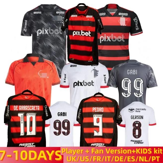 25 26Flamengo jerseys PEDRO GERSON football shirts DE ARRASCAETA DE LA CRUZ B.HENRIQUE soccer jersey wallace yan 2025 2026