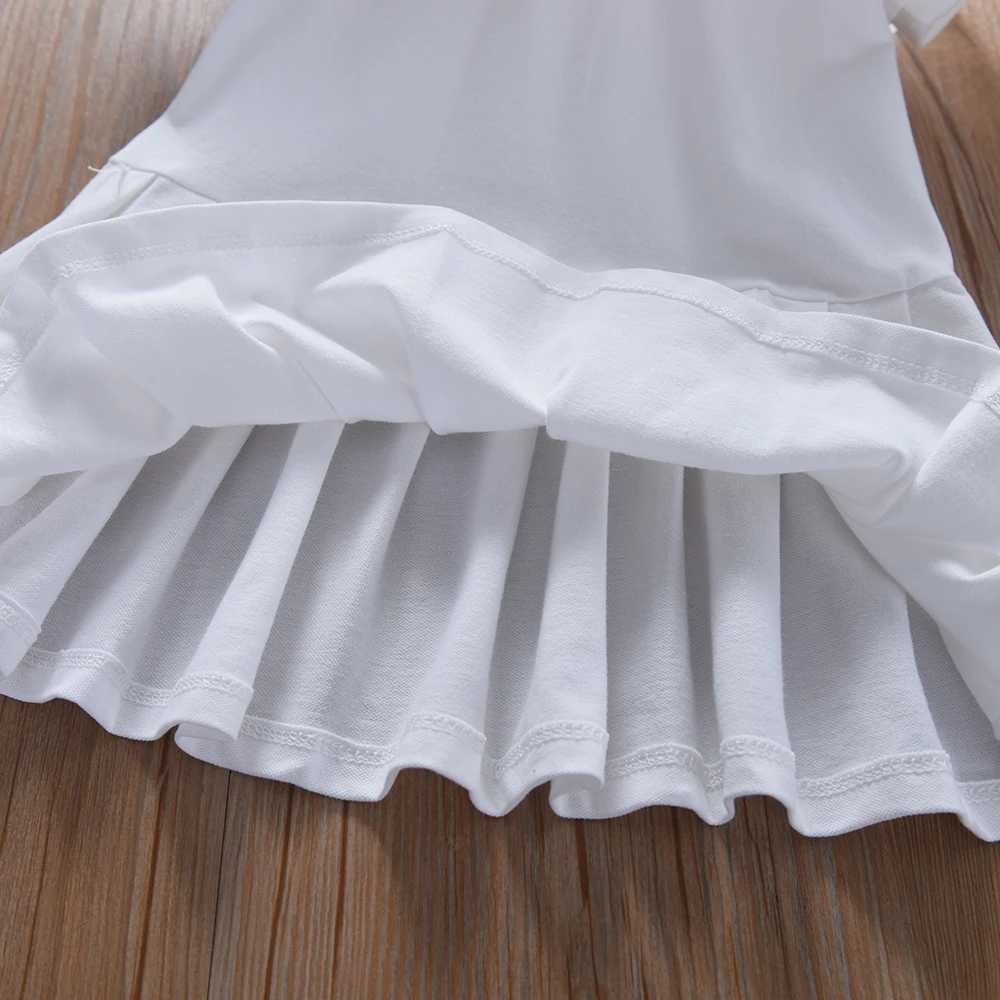 Toddler Girls Dress Ages 2-6 Yellow Collared Summer Cotton Clothes for Children Cute Casual Outfit H260402