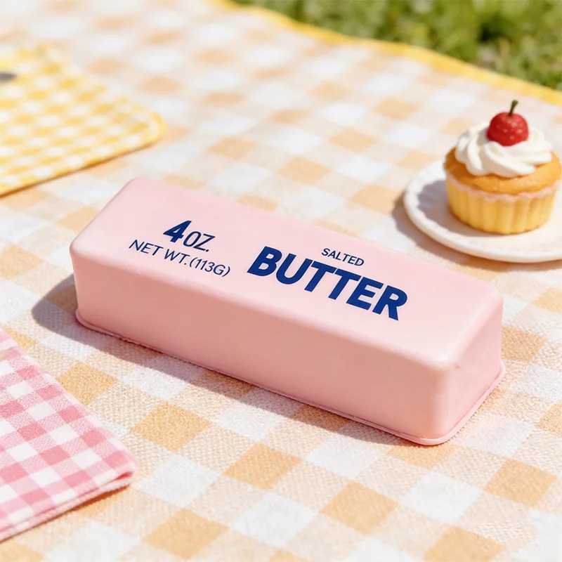 Slow Rebound Cute Butter Extrusion Pressure Ball New Extrusion Ball Simulation Butter Stick Soft Extrusion Decompression Toys H260402