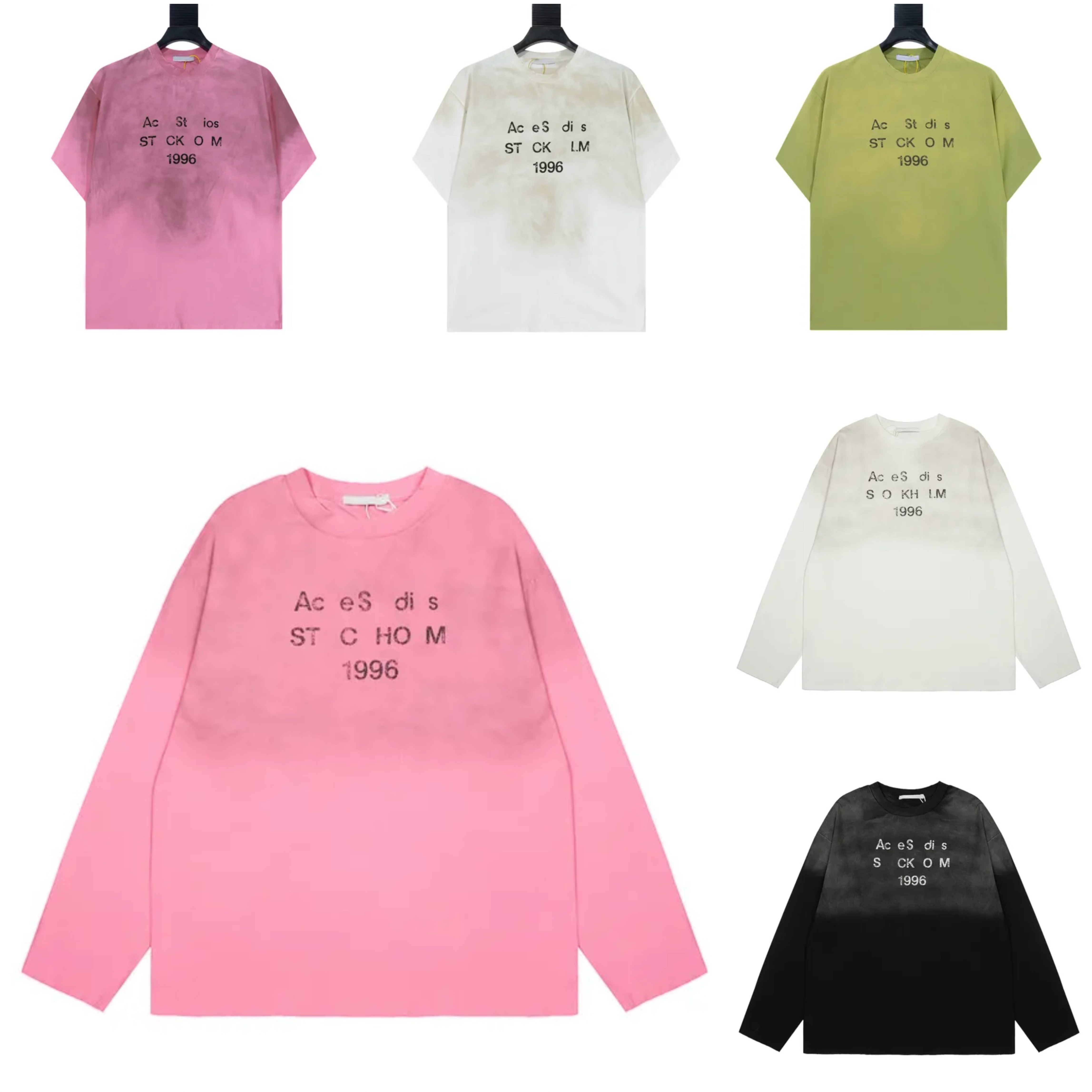 Womens T shirts designer Long Sleeve Shirts Mens Womens STOCKHOLM 1996 T-shirts Loose Tees Fashion Couple Steerwear men women Shorts Sleeve Casual Woman Tops Size S-XL