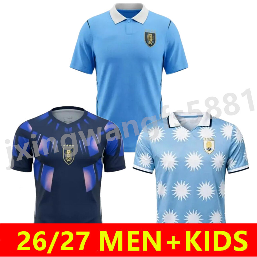 2026 uruguay Jersey F. Valverde D.NUEEZ SUAREZ Giorgian de Arrascaeta Soccer Jerseys L.suarez E.cavani N. Nandez Football Shirts Men kids kits