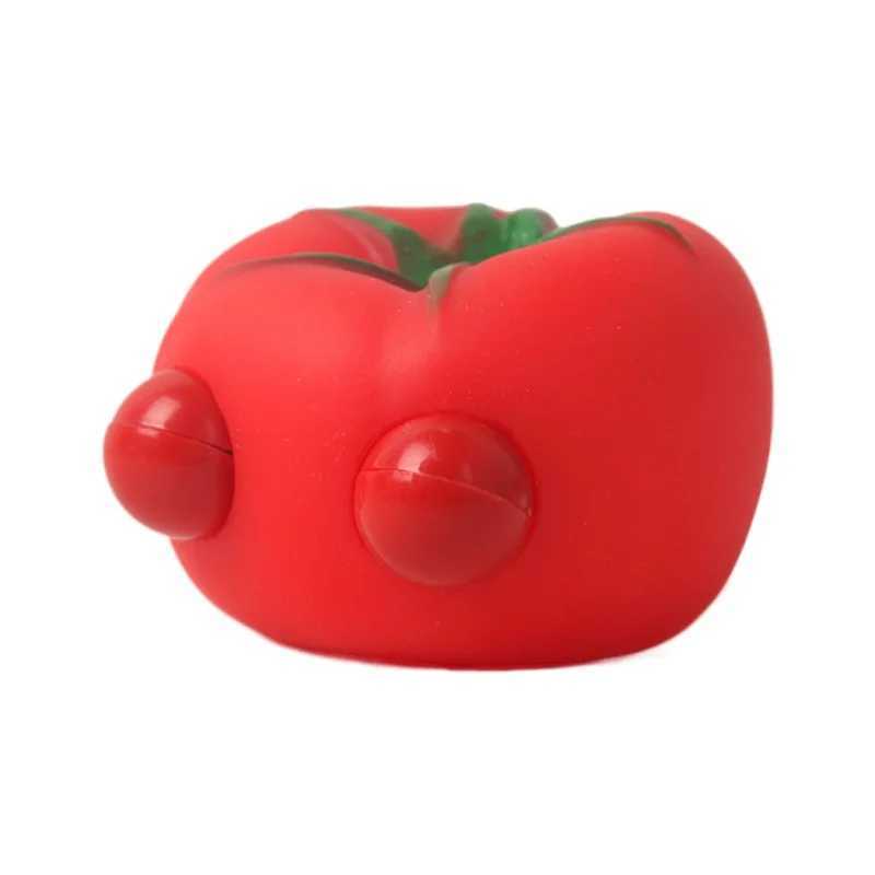 Novelty Stress Relief Toys with Pop Out Eyes Vegetables Kneading Slow Rebound Silicone Toys Autism ADHD Kawai Cute Squeeze Toys H260402
