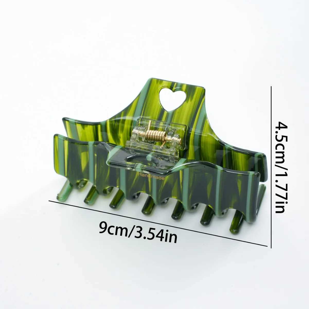 1pc New striped contrasting grip clip large shark clip hair clip womens back of the head hair grip clip headband H260402