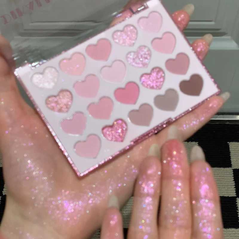 20 Color Low Saturation Korean Eyeshadow Palette Pink Purple Matte Pearlescent Long Lasting Waterproof Glitter Eye Shadow Makeup H260402