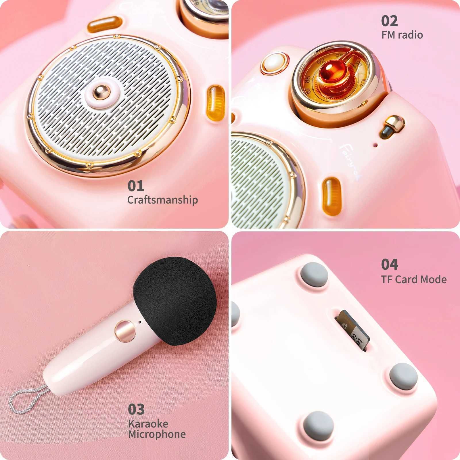 Divoom Fairy-OK Portable Bluetooth Speaker with Microphone Karaoke Function with Voice Change FM Radio TF Card K251110