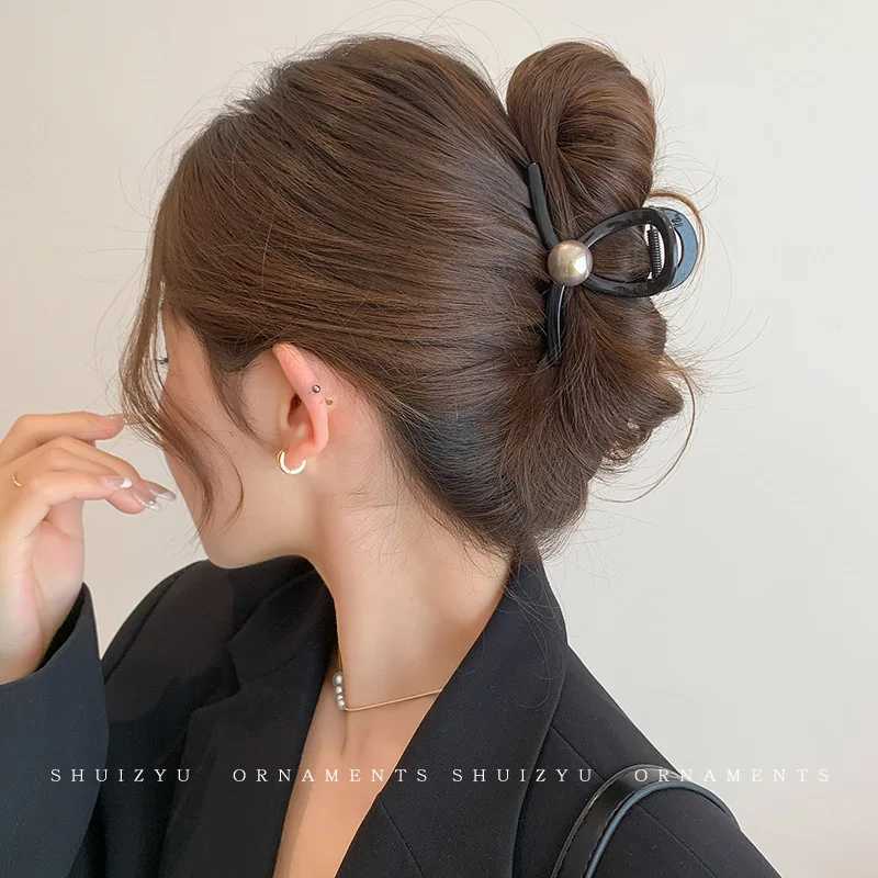 Large Claw Clip for Thick Hair Womens Back-Of-Head Shark Clip Hairpin 2025 New Style Korean Style Hair Accessory H260402