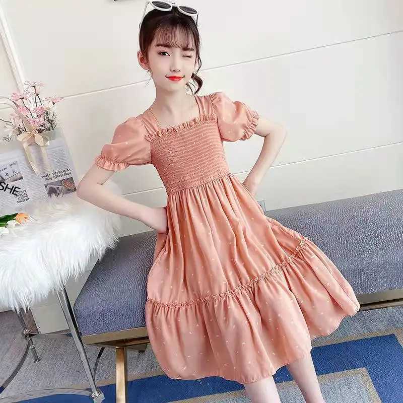 Fashion Summer 2026 Girls Cute Dress Party Kids School Dresses Costumes Children Princess Clothes Teen Vestidos 4 6 8 10 12 Year H260402