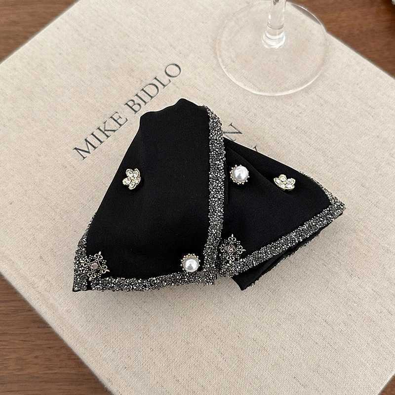 Elegant Rhinestones Pearls Big Bow Hair Claw For Women Girls Sweet Hair Ornament Hair Clips Hairpins Fashion Hair Accessories H260402