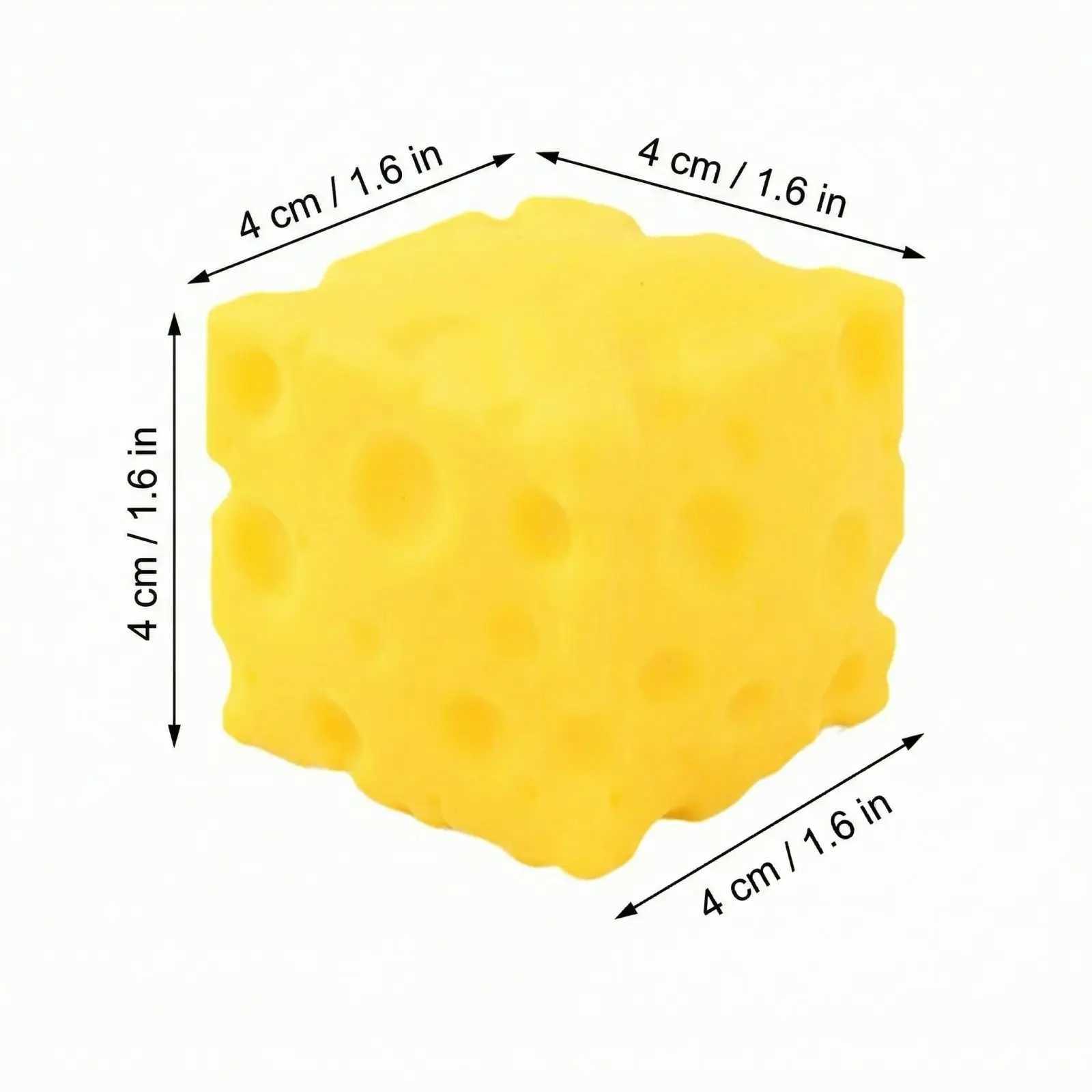 Hot-selling Cheese Cube Stress Ball Big Cheese Shapeable Squeeze Ball Non-Bounce Fidget Toy ASMR Sensory Anti-Stress Gift H260402