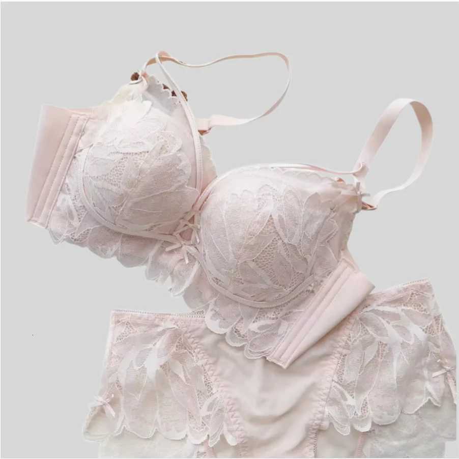 Lace Lingerie Womens Small Breasts Gathered to Show Large Without Steel Ring Underwear Anti-Sagging Breasts Bra Z260402