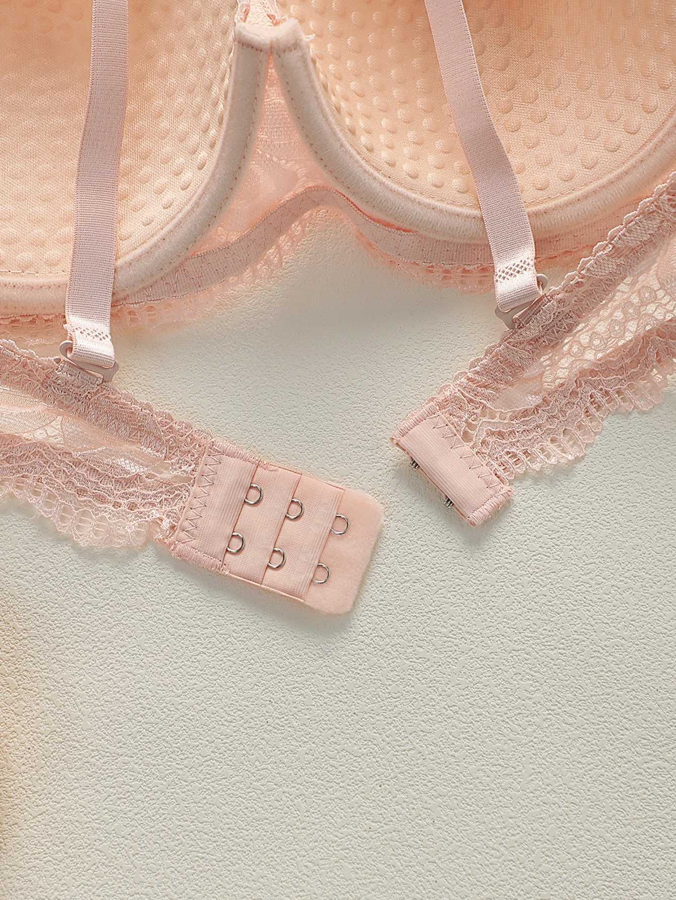 Pink Floral Lace set Lingerie Romantic Bralette Panty Girl set Women underwear set Womens 2-piece underwear set A2123 Z260402